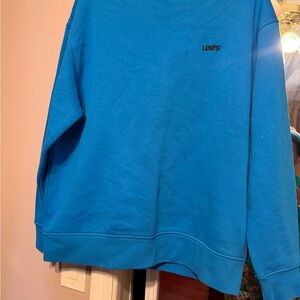 Levi's Men's Vibrant Blue Crewneck Sweater